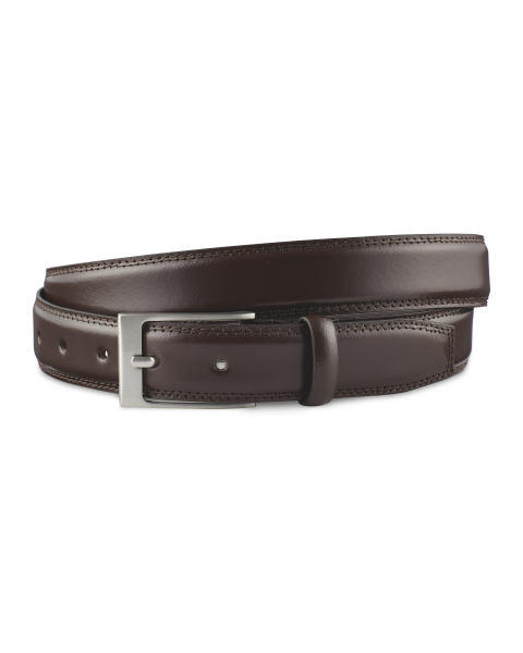 Avenue Chocolate Leather Belt