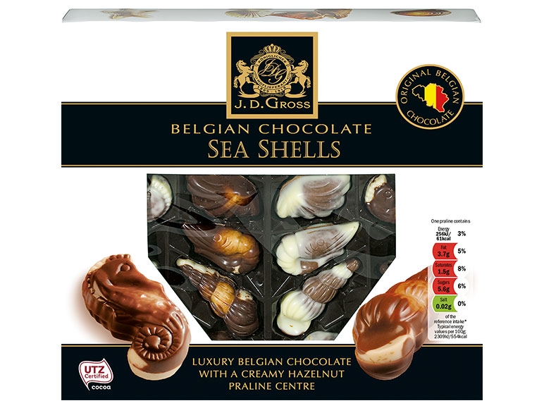 J.D. Gross Belgian Sea Shell Chocolates