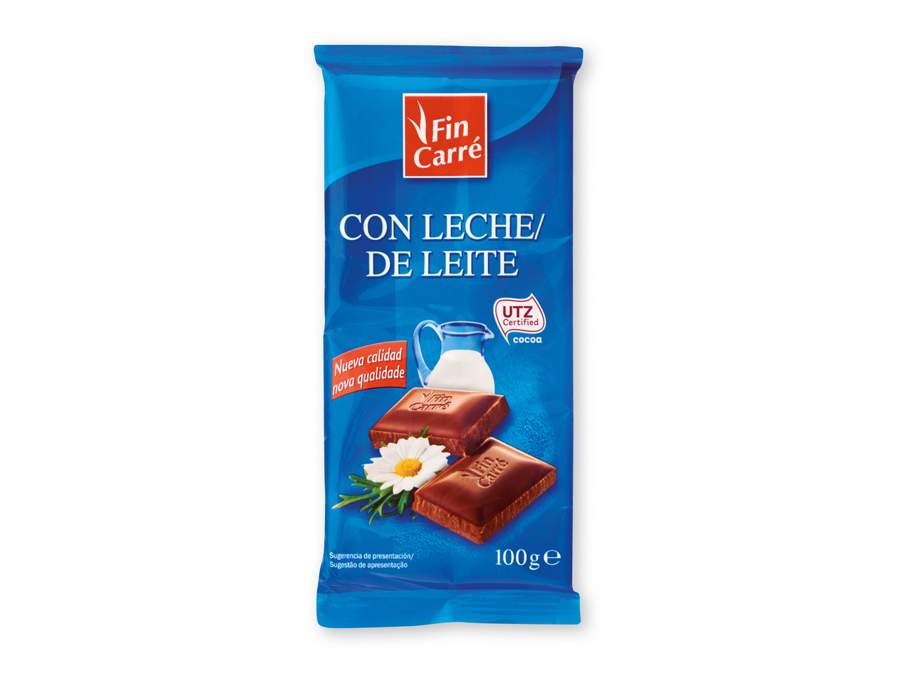 "Fin carré" Chocolate con leche
