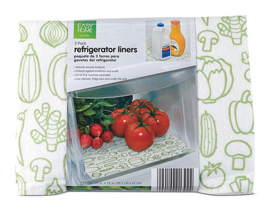Easy Home 3-Pack Refrigerator Liners