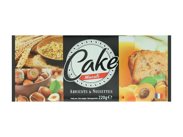 Cake muesli abricot & noisettes pré tranché