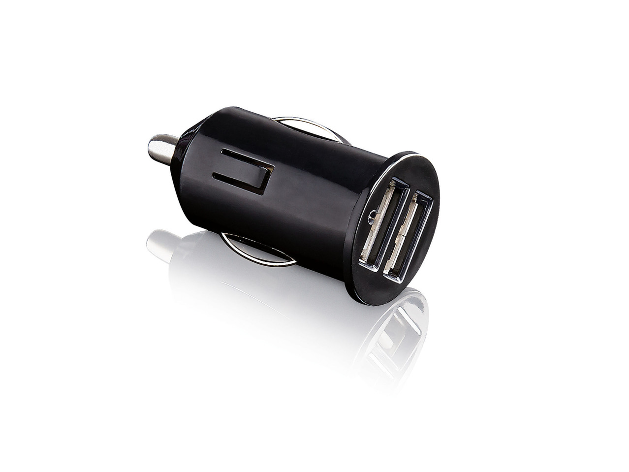 3-Way Car Splitter Adaptor or In-Car USB Charger, 12/24V