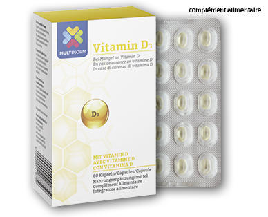 MULTINORM Vitamine D3 en capsules