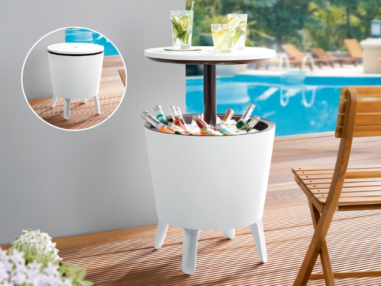 LIVARNO LIVING Party Table with Built-in Ice Bucket