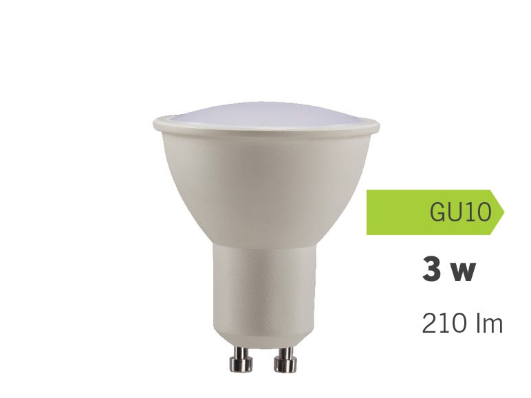 Bec LED GU10 / GU5,3 / E14 / E27, 3 W, 4 modele