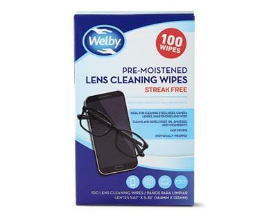 Welby 
 Pre-Moistened Lens or Screen Cleaning Wipes