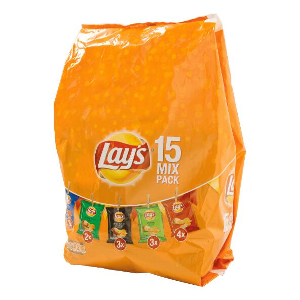 Mélange de chips Lay's, 15 pcs