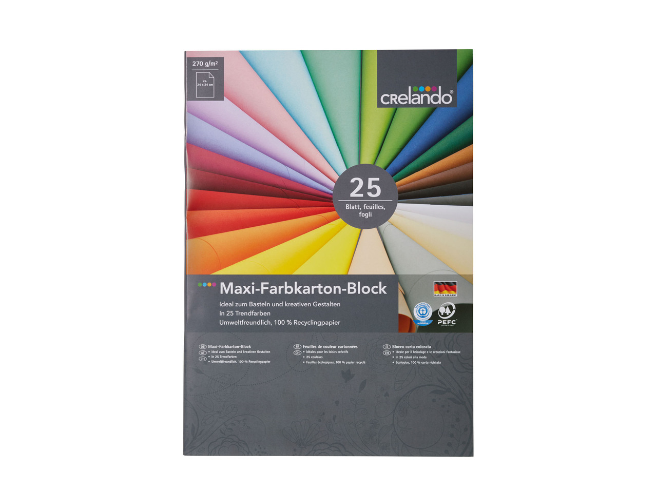 Multi-Coloured Paper Pad