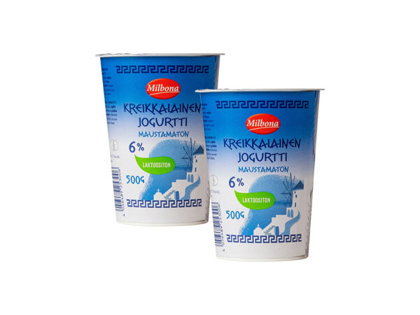 Milbona Laktoositon kreikkalainen jogurtti 2 kpl