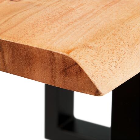 Holztisch mit echter Baumkante ca. 140 x 80 cm1