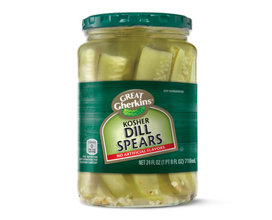 Great Gherkins Refrigerated Kosher Dill Pickle Spears