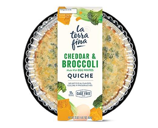 La Terra Fina 
 Cheddar Broccoli or Lorraine Quiche