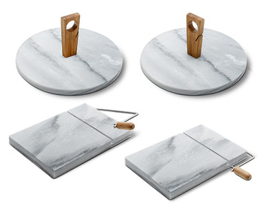 Crofton Marble Cutting Board With Slicer or Marble Serving Tray