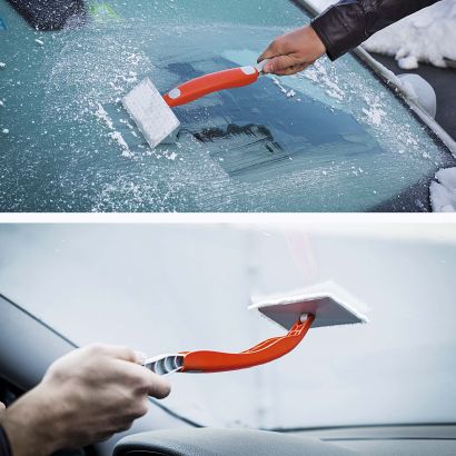 Kit de nettoyage pour vitres de voiture avec grattoir