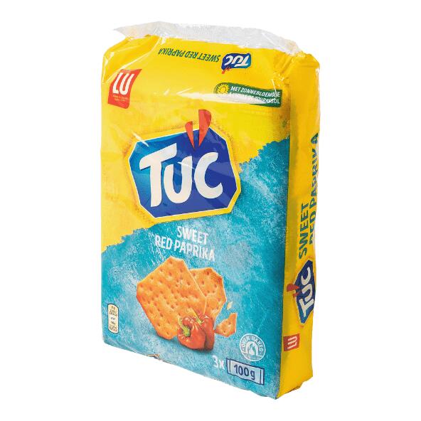 TUC(R) 				Crackers au paprika, pack de 3