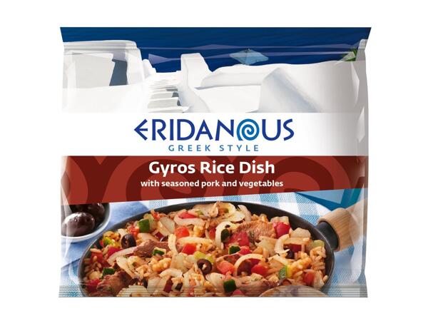 Serpenyős rizs gyros módra