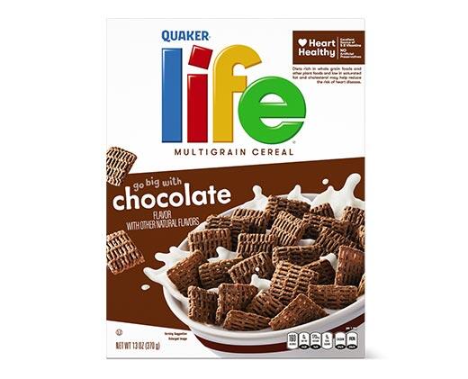 Quaker 
 Chocolate or Original Life Cereal
