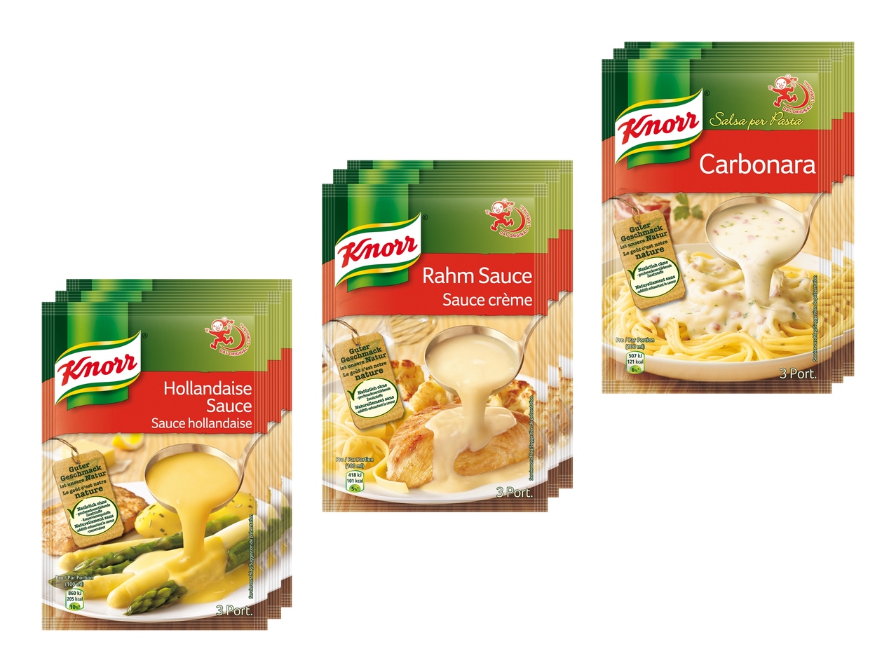 Knorr Saucen (nur in der Deutsch- und Westschweiz)