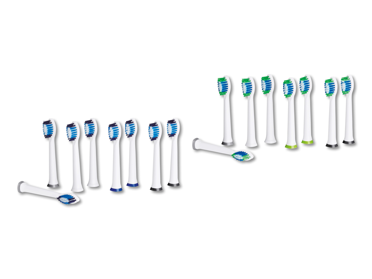 Brossettes de rechange pour brosse à dents à ultrasons, lot de 8