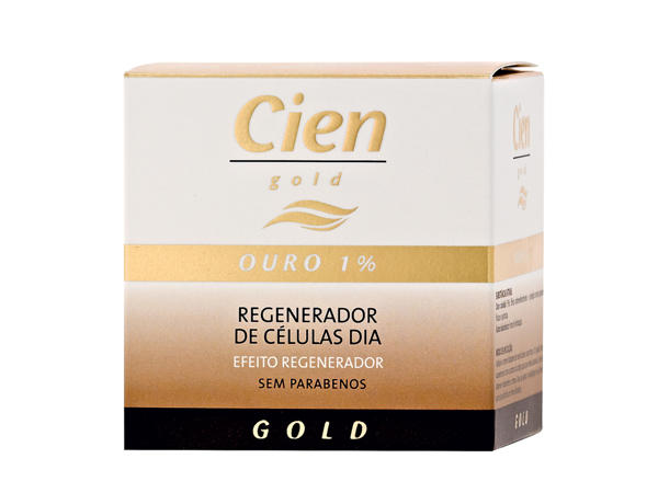 Cien Gold(R) Creme de Rosto Gold
