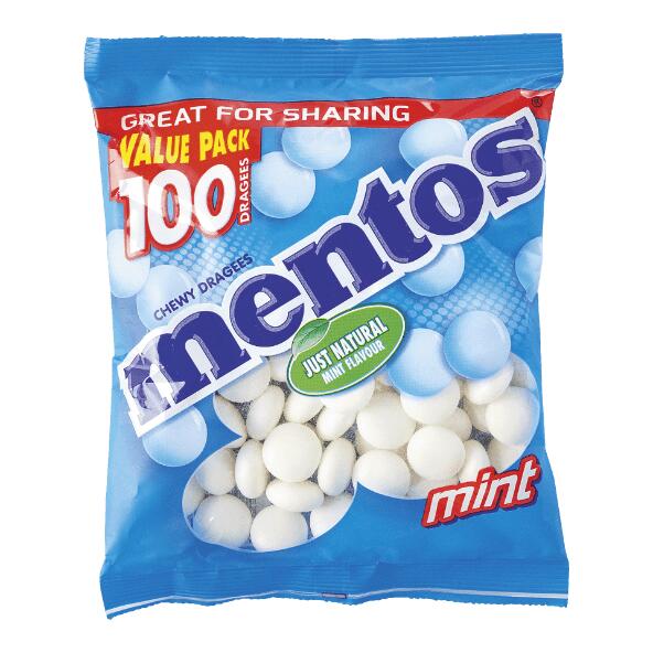 Bonbons à mâcher Mentos, 100 pcs