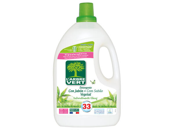 L'Arbre Vert(R) Detergente Roupa Peles Sensíveis 33 Doses