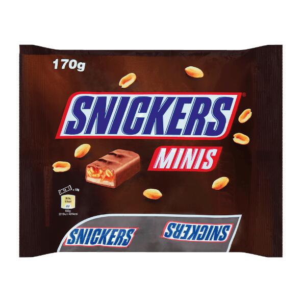 Mars, Twix, Snickers mini's
of candybars