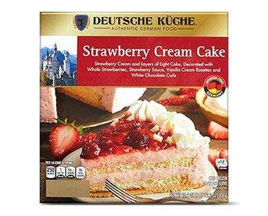 Deutsche Küche 
 German Cream Cake Chocolate or Strawberry