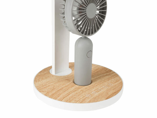 Lampă de birou cu ventilator detașabil