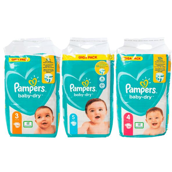 PAMPERS(R) 				Luiers baby-dry