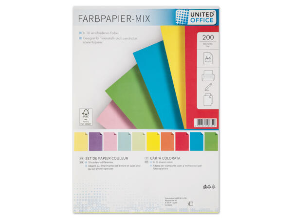Farbpapier-Mix, A4