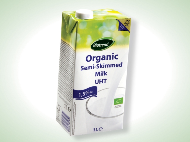 Lapte ecologic UHT, 1,5% grăsime