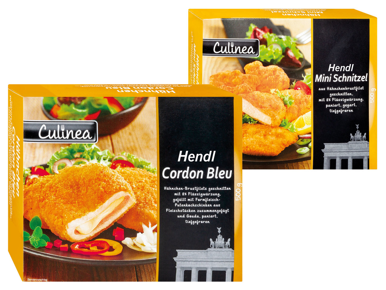 CULINEA Hendl-Cordon Bleu/Mini-Schnitzel