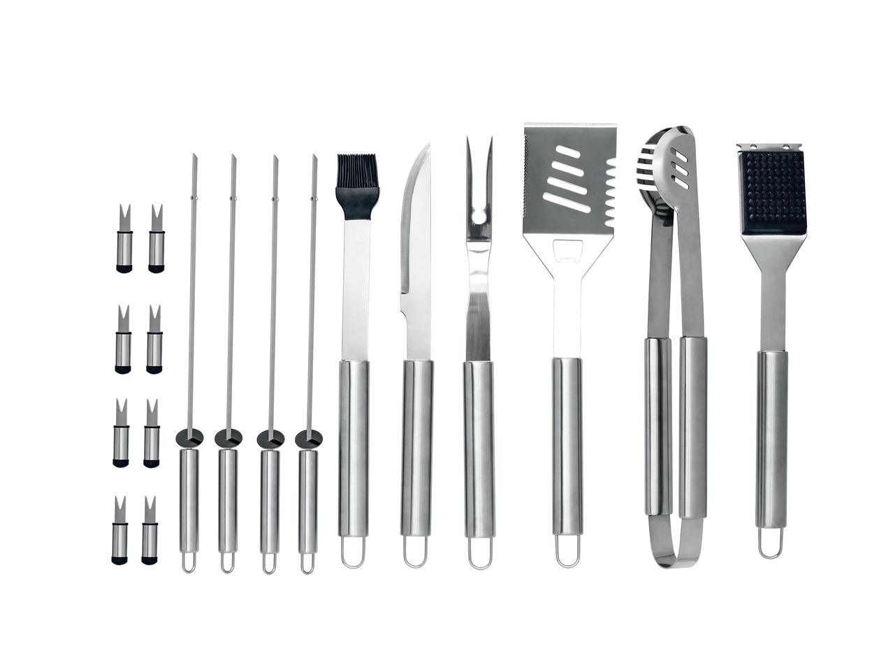 Florabest Stainless Steel Barbecue Tool Set1