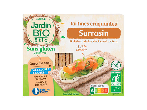 Jardin Bio tartines craquantes sans gluten sarrasin