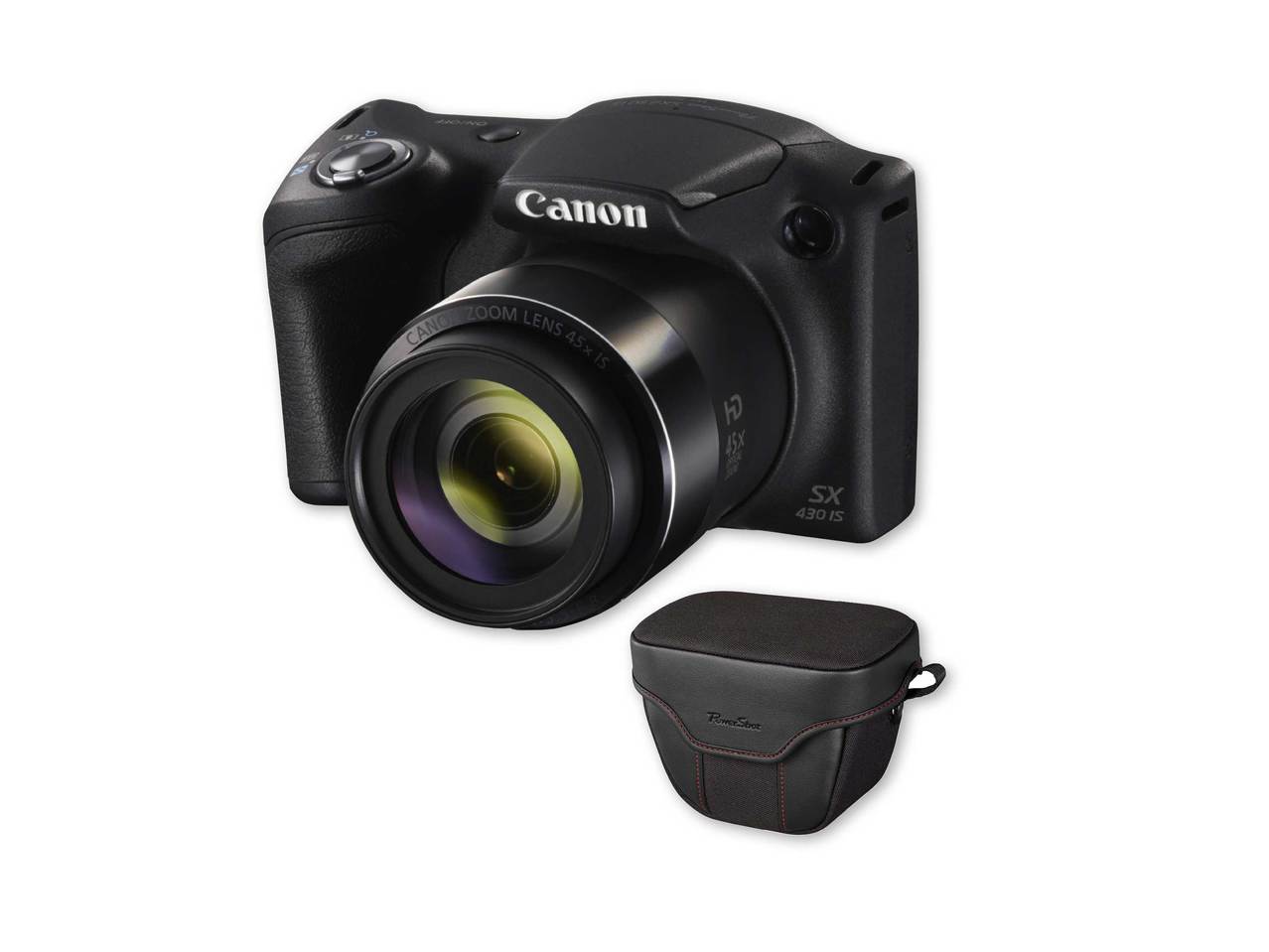CANON(R) Powershot SX430 IS Camera with DCC-950 Soft Case