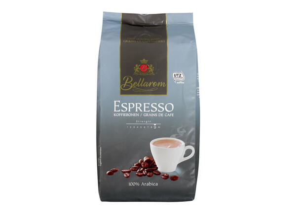 Grains de café espresso