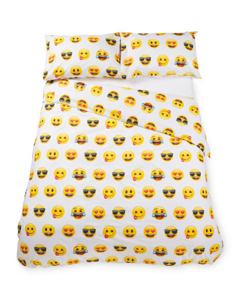 Emoji® Faces Double Duvet Set