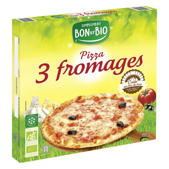 Pizza 3 fromages bio