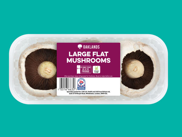Oaklands Large Flat Mushrooms