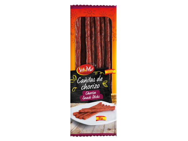 Chorizo or Fuet d'Olot Snack Sticks