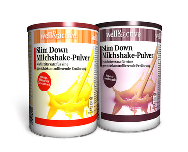 WELL&ACTIVE Slim Down Milchshake-Pulver