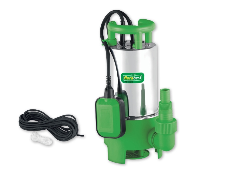 Florabest 1,100W Submersible Dirty Water Pump