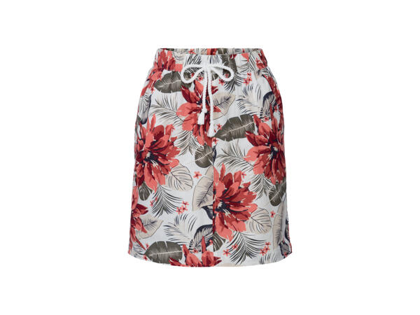 Ladies' Linen- Blend Skirt