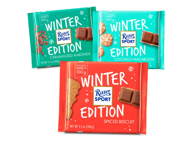 Ritter Sport chocolate winter edition