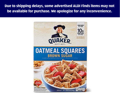 Quaker 
 Oatmeal Squares Brown Sugar or Cinnamon