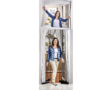 EASY HOME(R) Klemm-Lamellenvorhang/ Magnet-Insektenschutz-Fenster