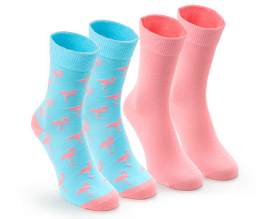 Damen-/Herren-Fun-Socks, Doppelpkg.