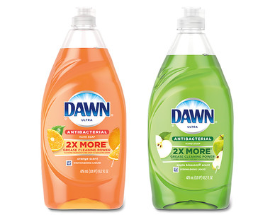 Dawn Orange or Apple Blossom Antibacterial Dishwashing Liquid