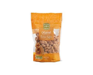 Southern Grove Honey Cinnamon or Butter Toffee Cashews